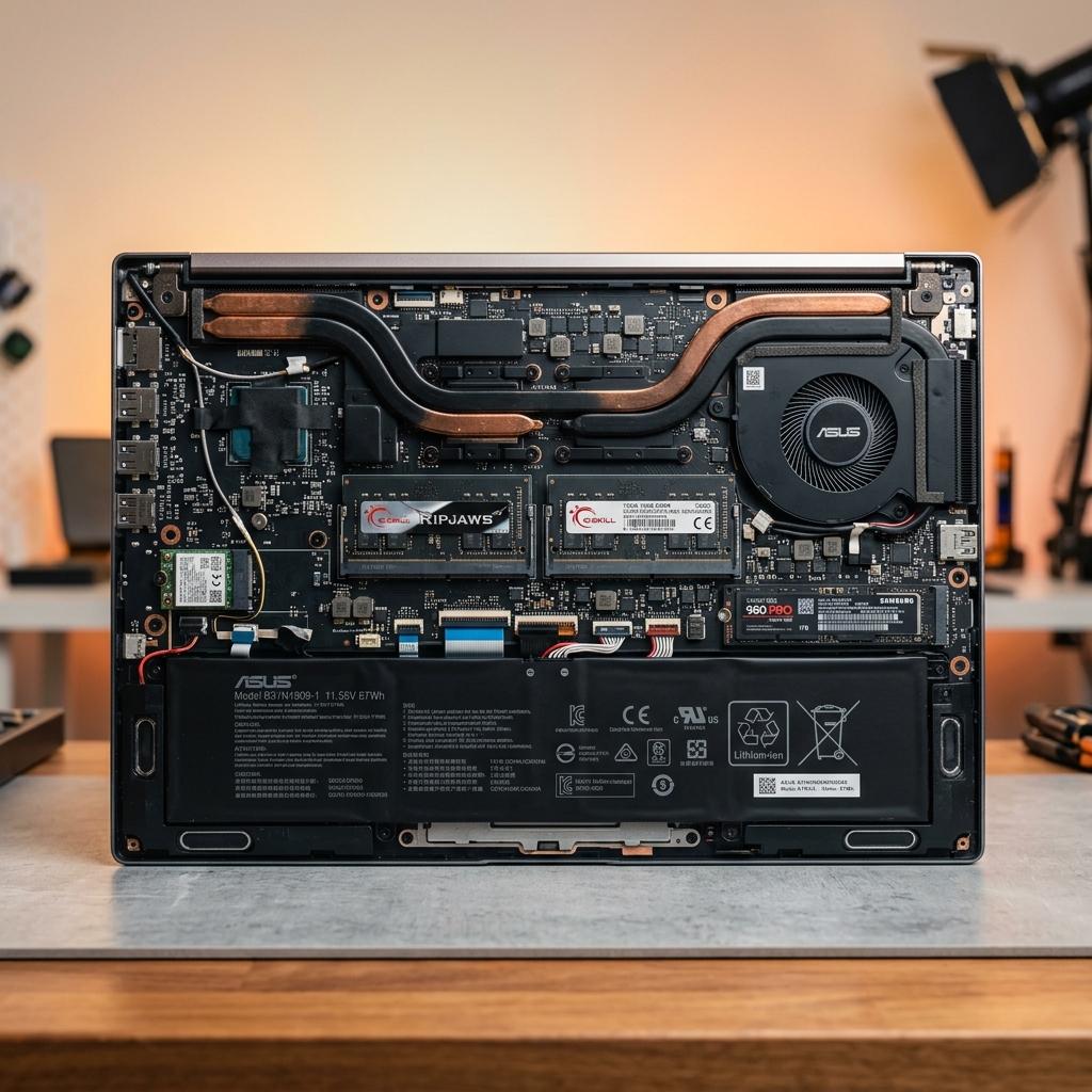 Laptop internal hardware and spare parts